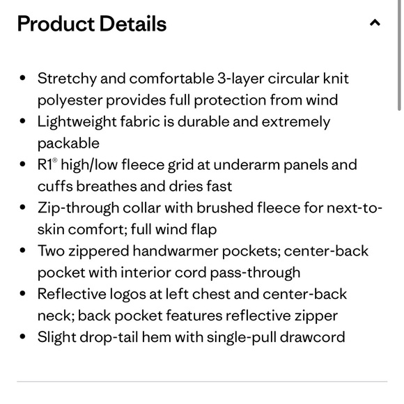 Patagonia Wind Shield Running Jacket, lipstick red, packable, reflective Medium - Picture 10 of 11